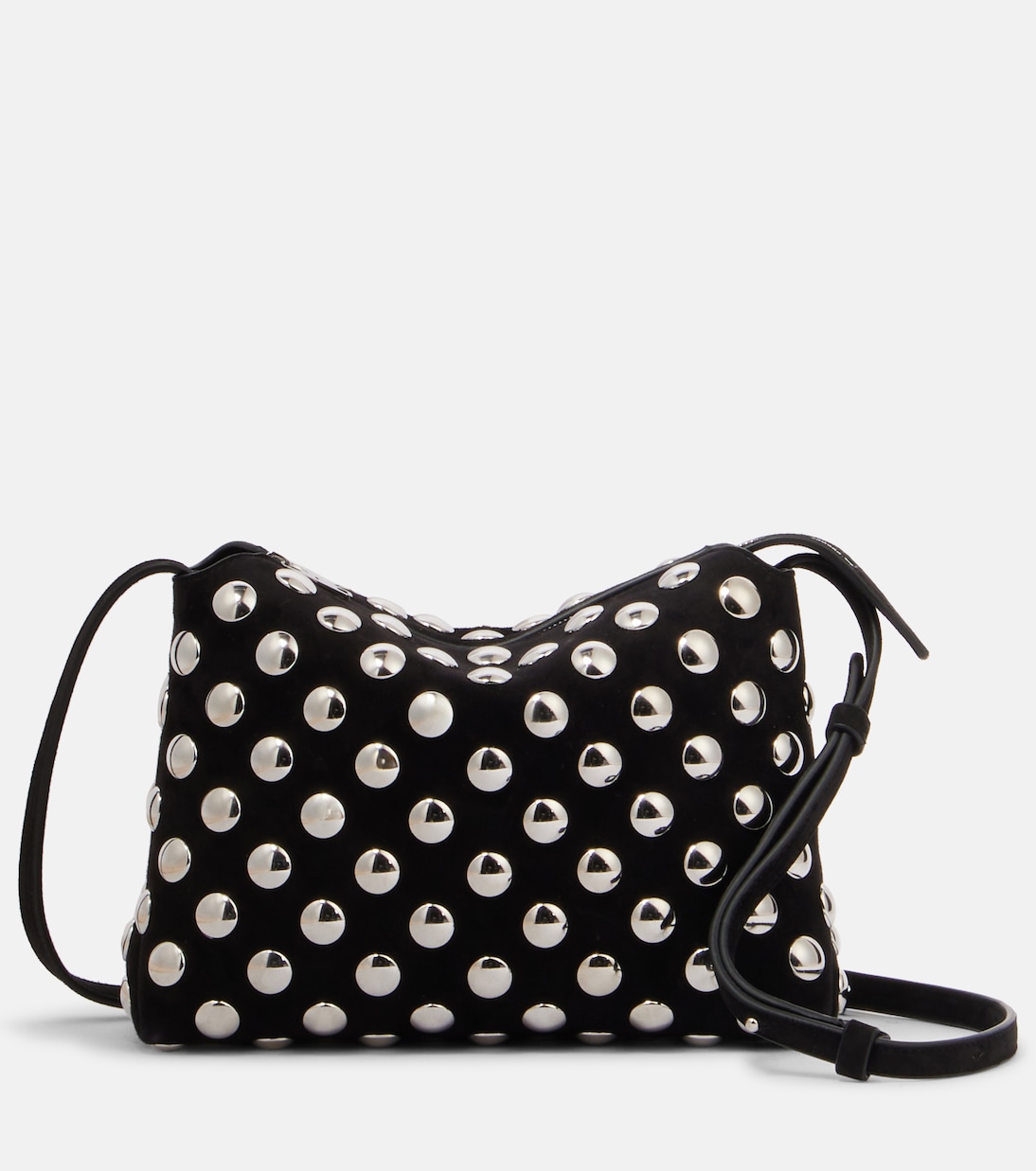 Borsa a tracolla Lina Medium in suede con borchie | Khaite
