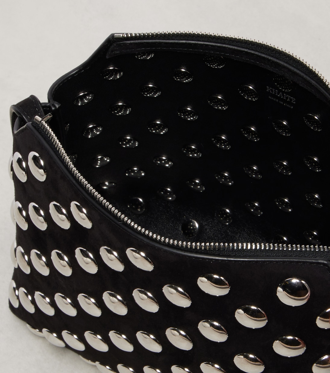 Borsa a tracolla Lina Medium in suede con borchie | Khaite