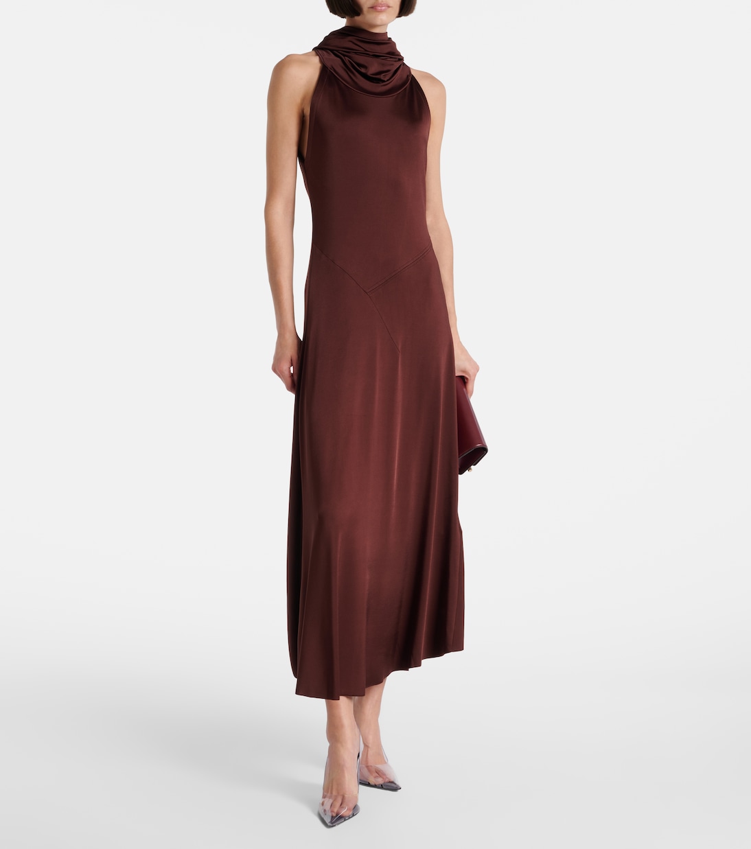 Hooded jersey midi dress | Victoria Beckham