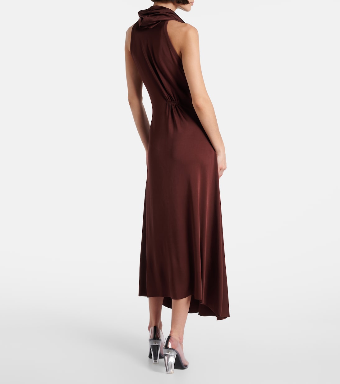 Hooded jersey midi dress | Victoria Beckham