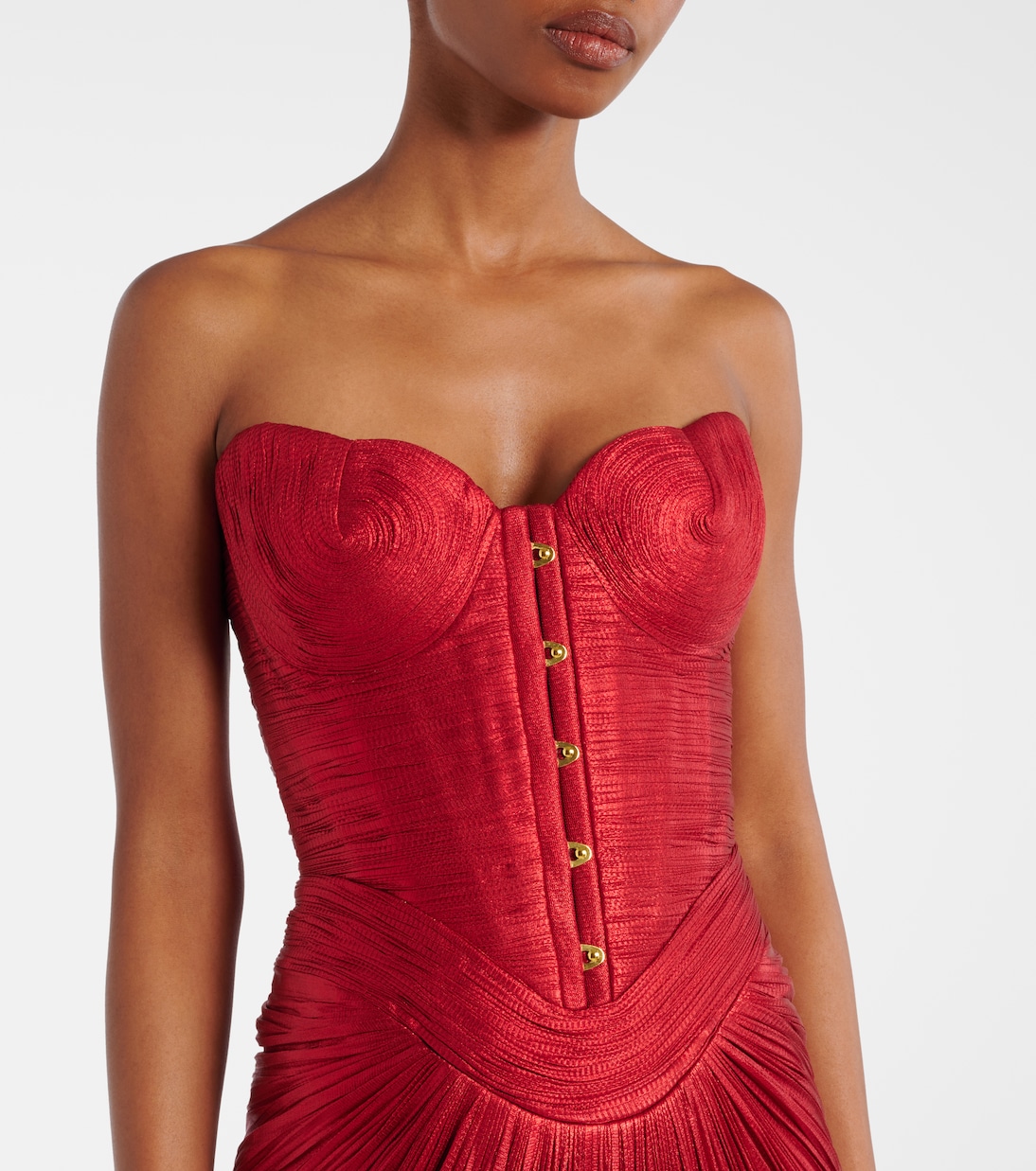 Kiera silk tulle corset gown | Maria Lucia Hohan