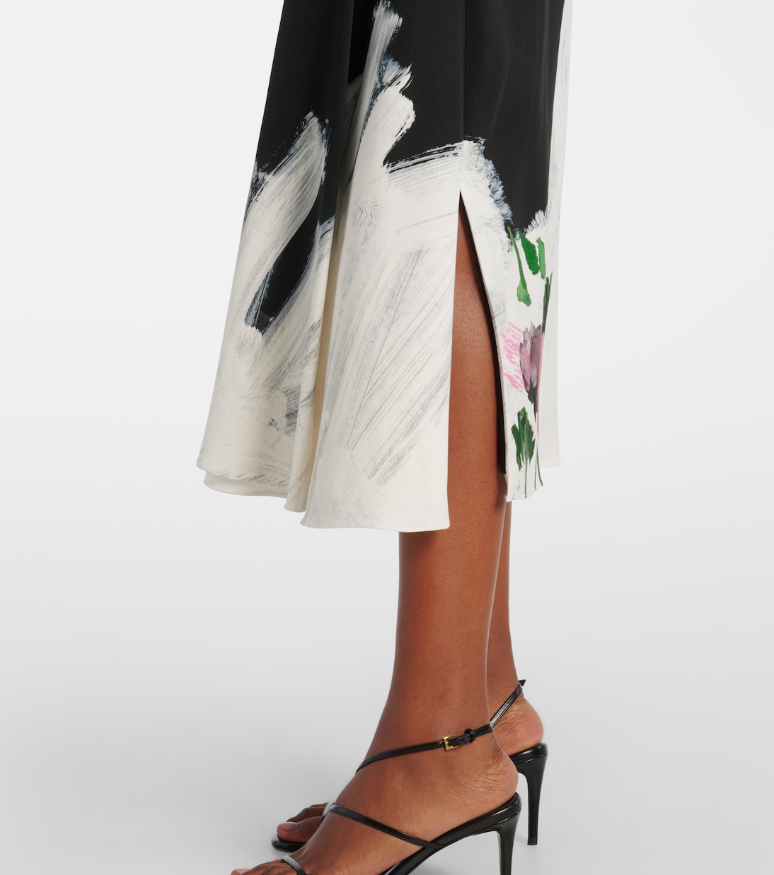 Floral gathered midi dress | Erdem