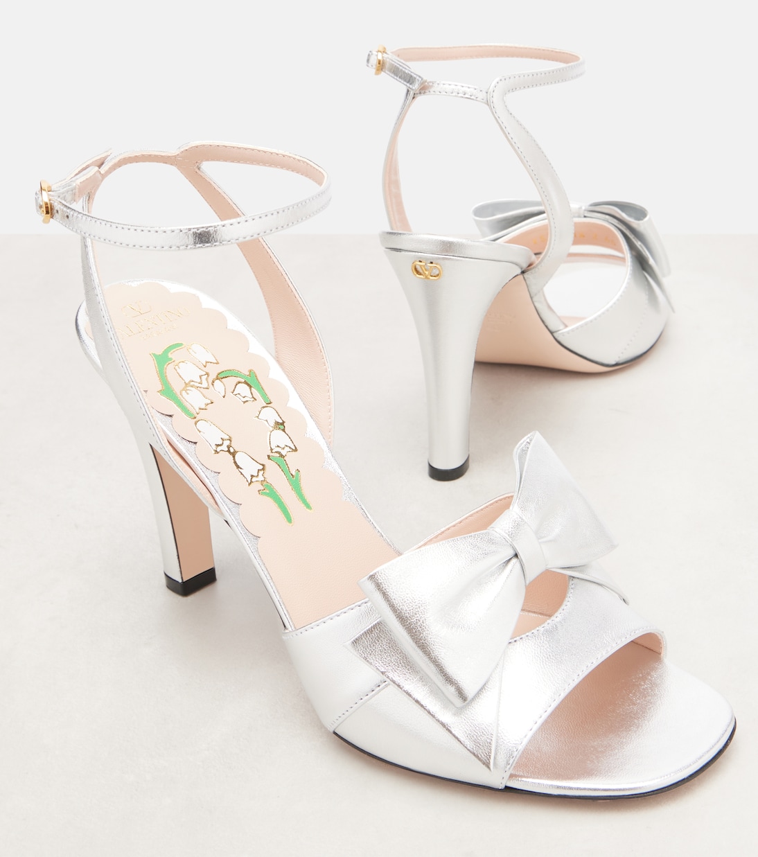 Sandali Bowow 95 in pelle | Valentino Garavani