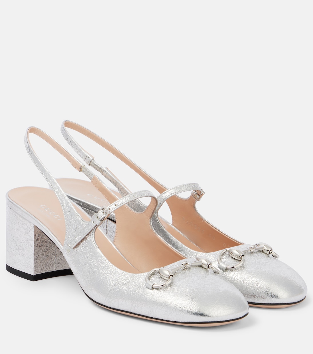 Pumps slingback Horsebit in pelle | Gucci