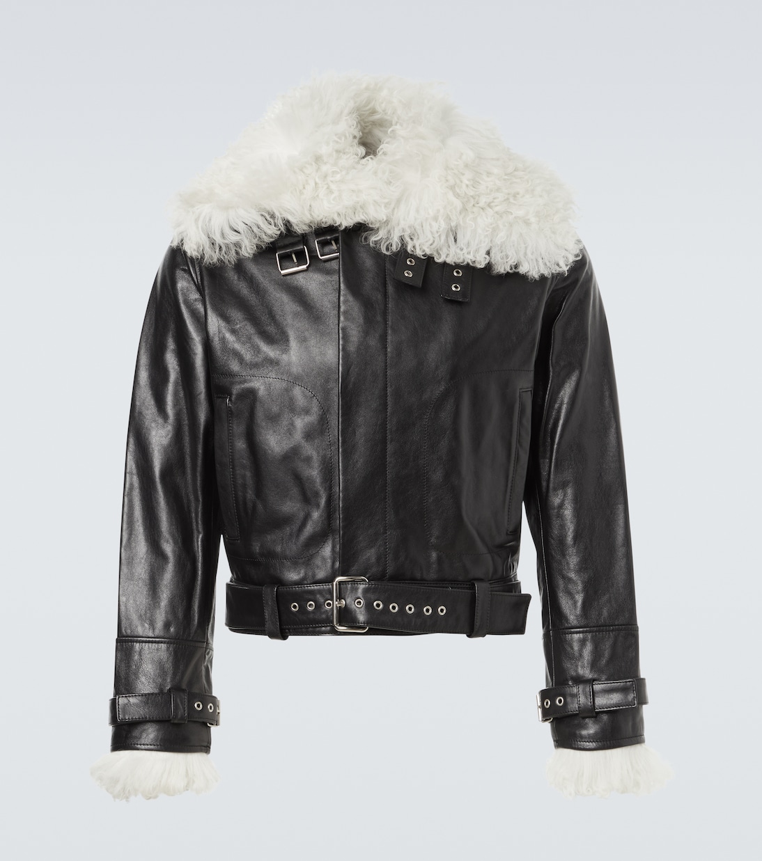 Bridge leather jacket | Wales Bonner