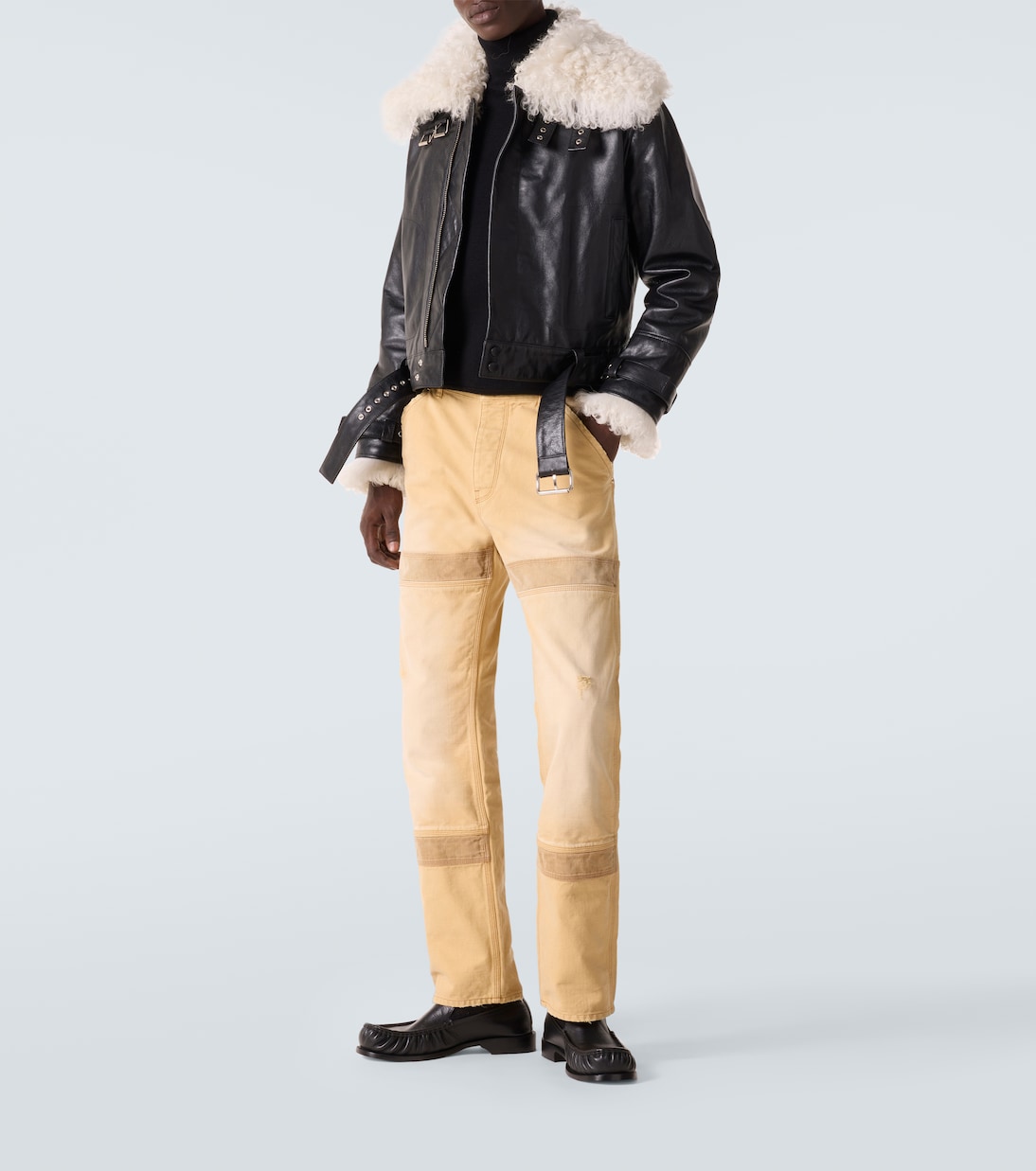 Bridge leather jacket | Wales Bonner