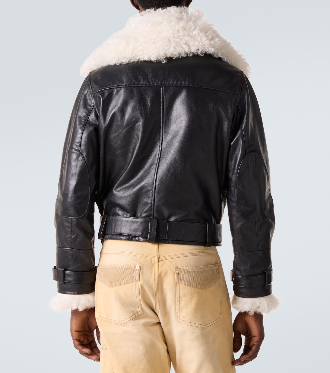 Bridge leather jacket | Wales Bonner