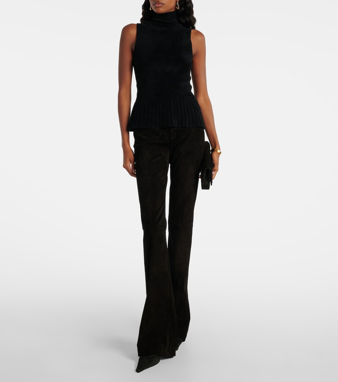 Kam 24 suede flared pants | Stouls