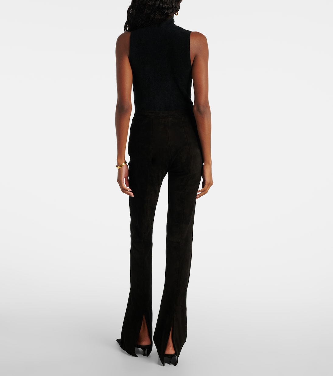 Kam 24 suede flared pants | Stouls