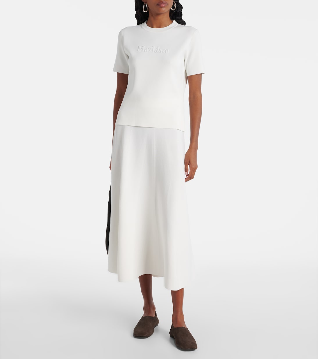 Adelio logo crêpe T-shirt | Max Mara