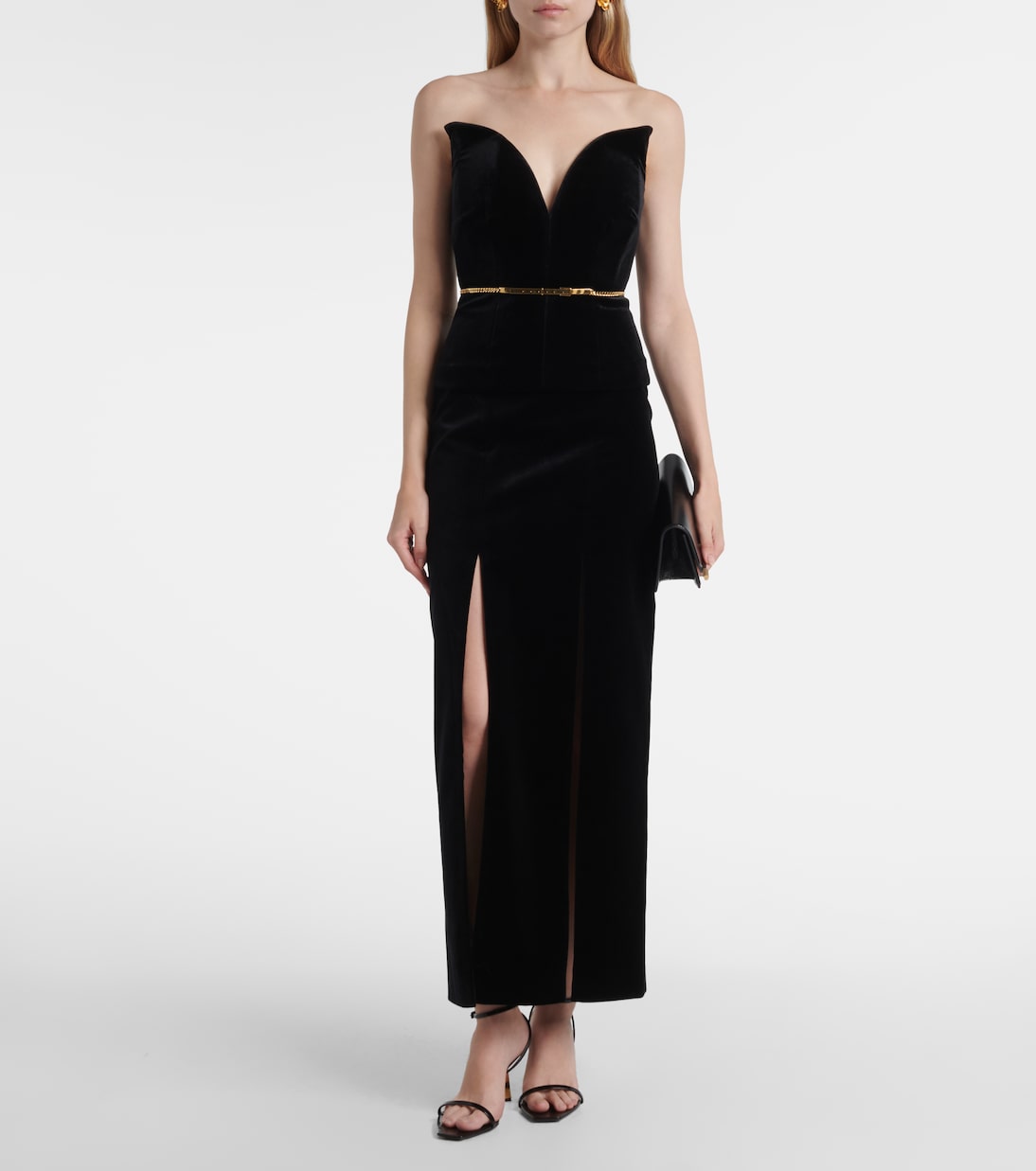 벨벳 코르셋 탑 | Roland Mouret