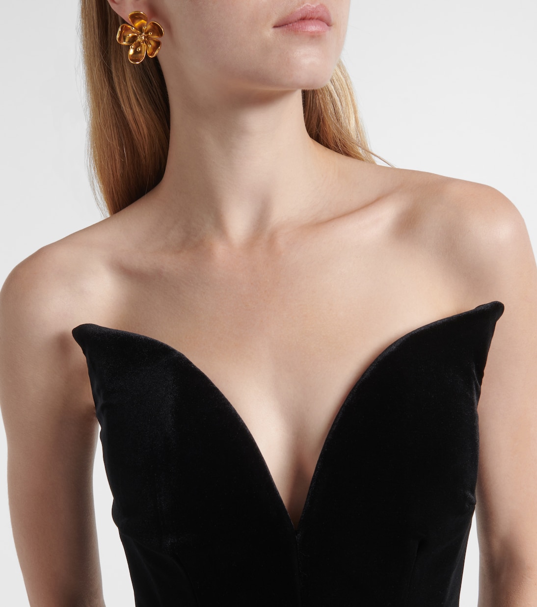 벨벳 코르셋 탑 | Roland Mouret