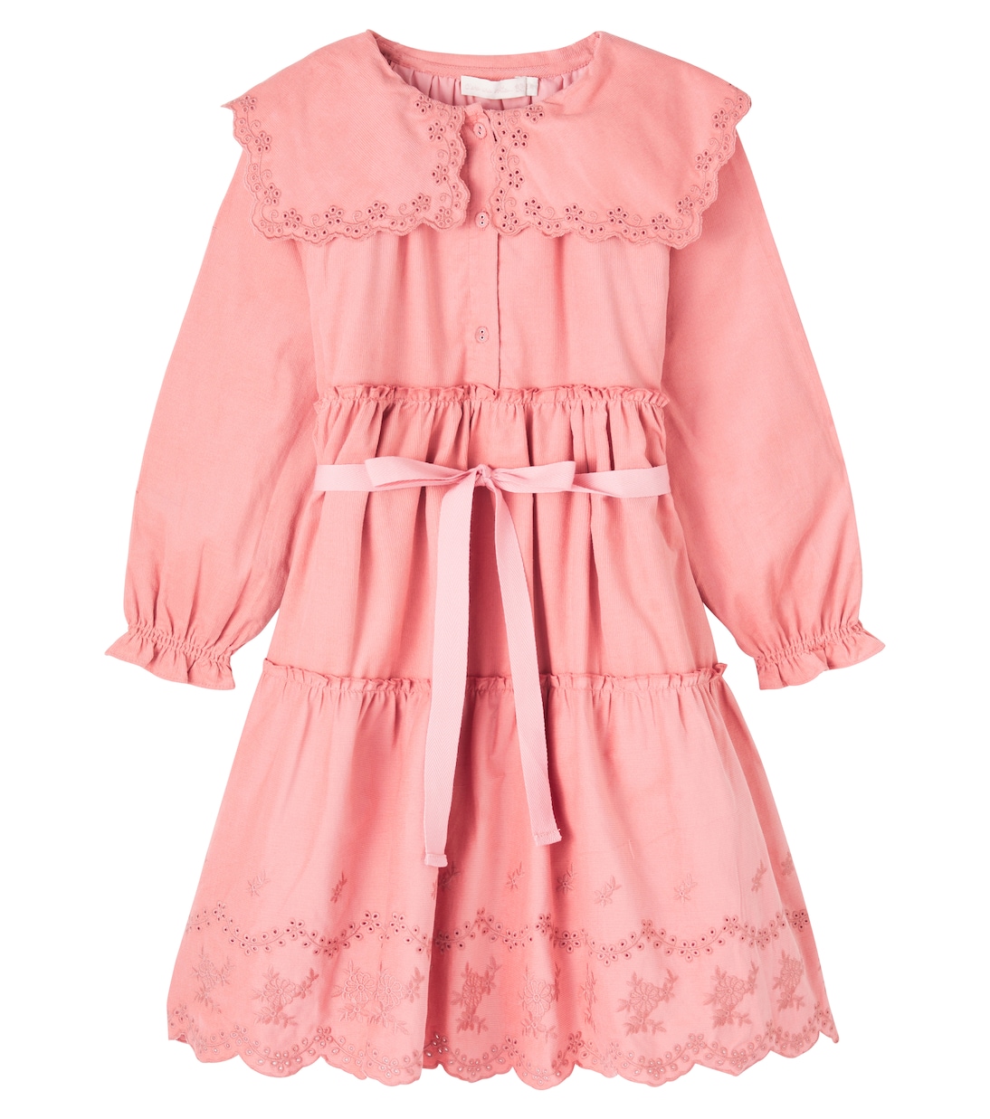 Manola belted embroidered cotton dress | C'era Una Volta