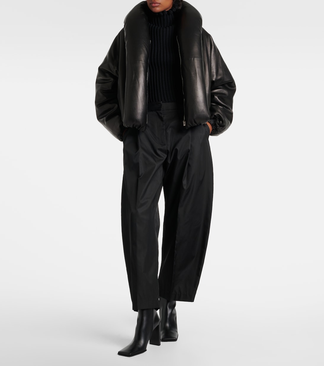 Ribbed-knit turtleneck top | Alaïa