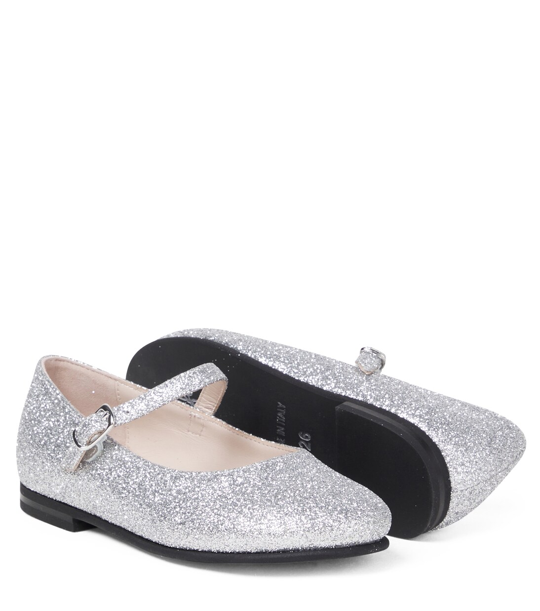 Glitter Mary Jane ballet flats | Il Gufo