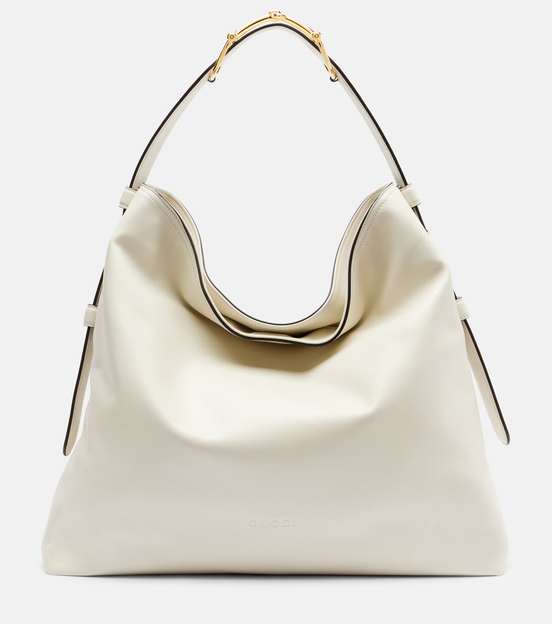 Maxi Horsebit L号皮革托特包 | Gucci