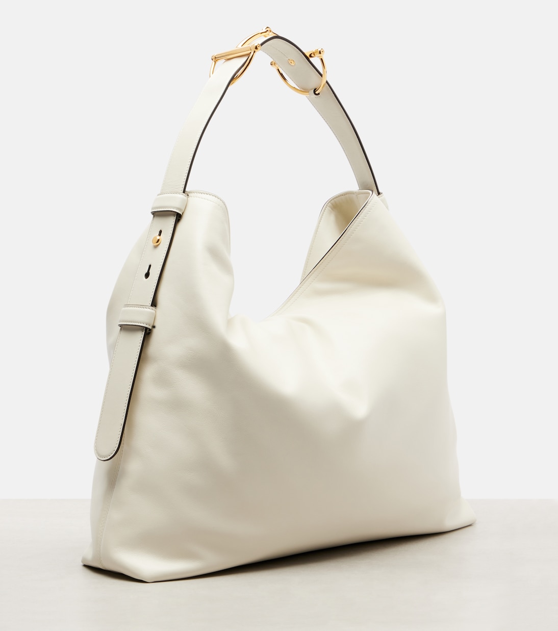 Maxi Horsebit L号皮革托特包 | Gucci