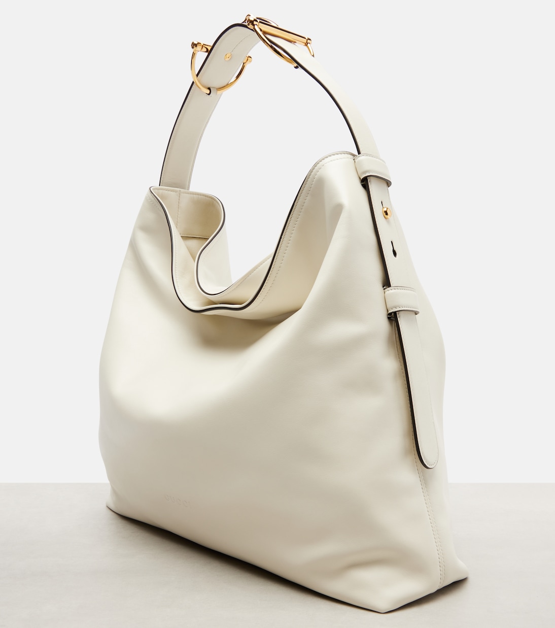 Maxi Horsebit L号皮革托特包 | Gucci