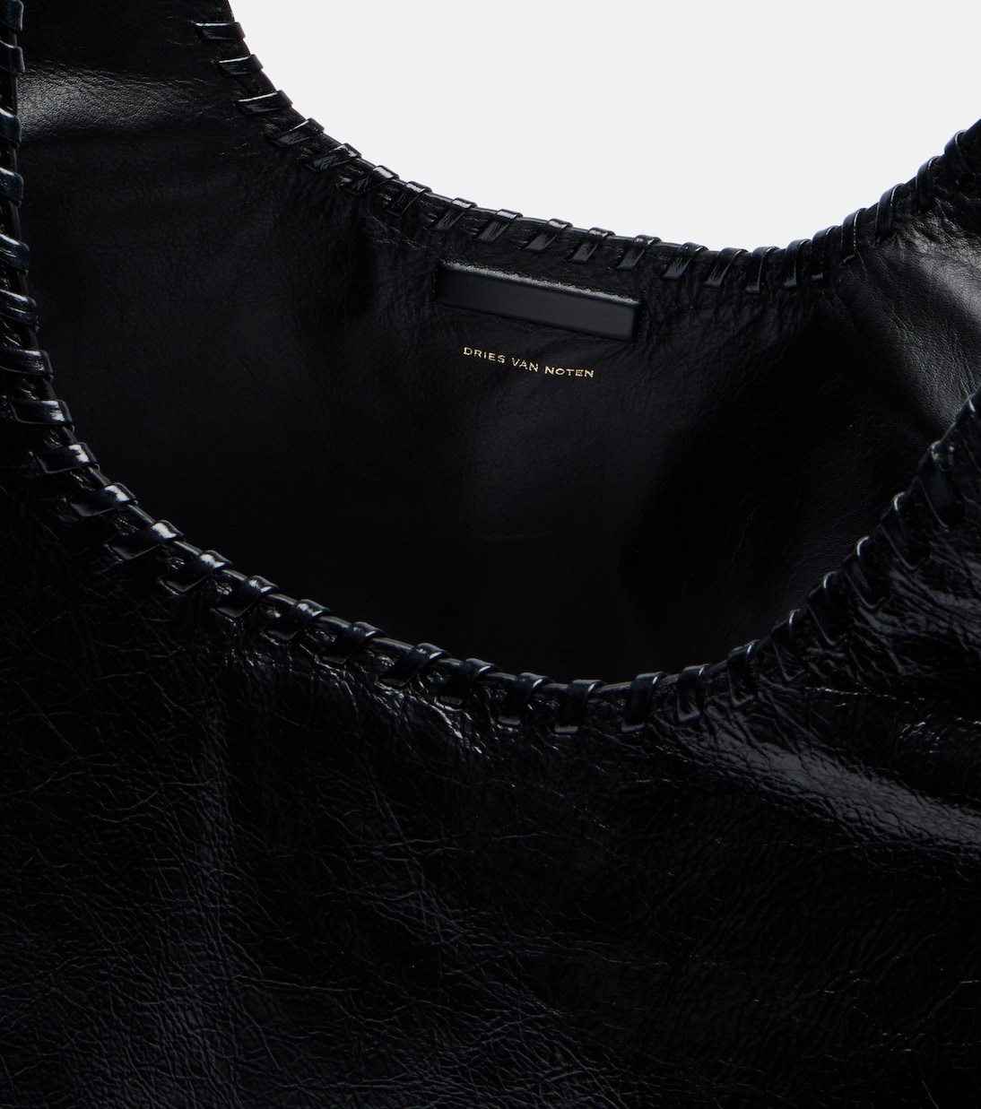 March Large leather tote bag | Dries Van Noten
