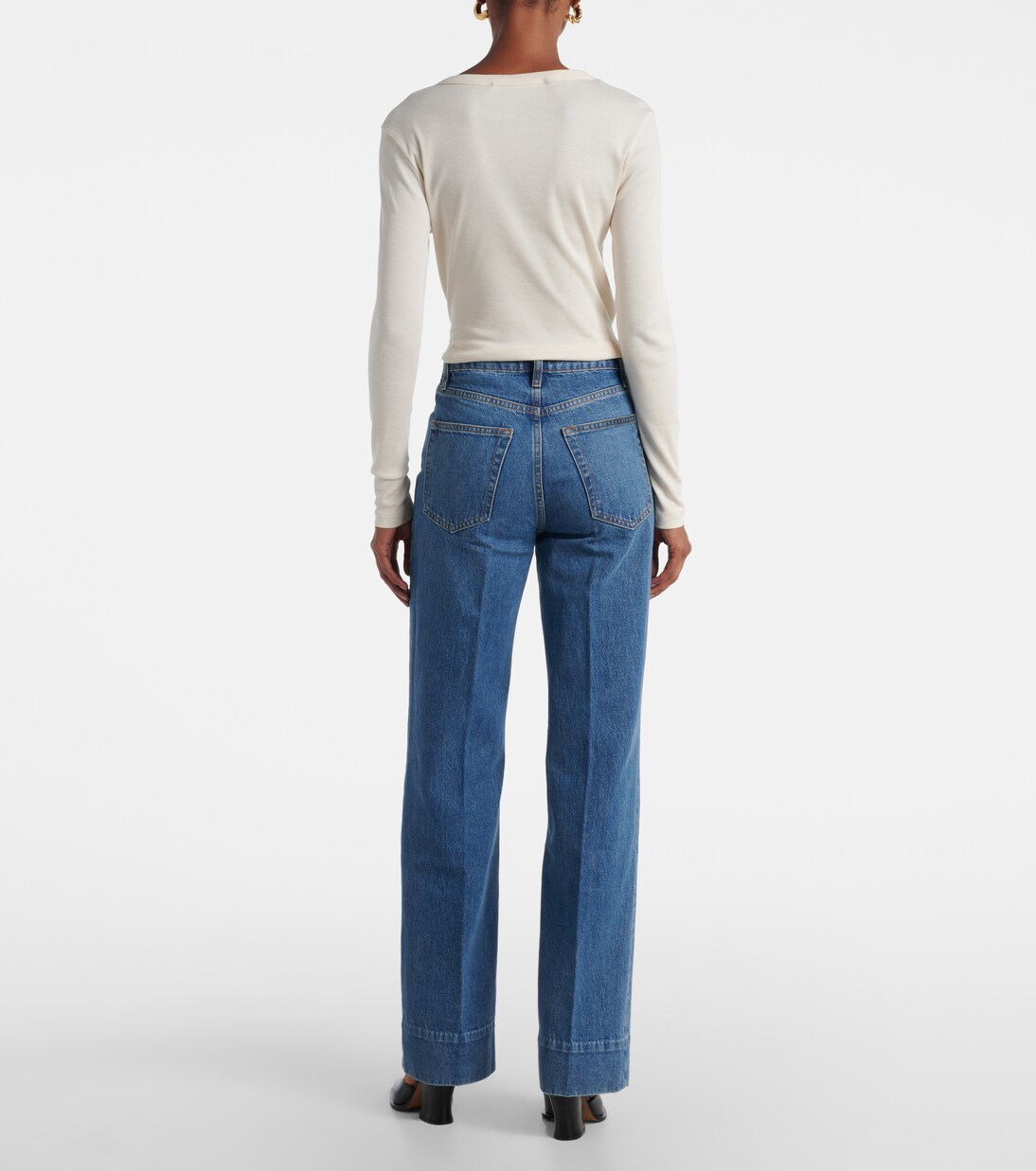 Loose mid-rise wide-leg jeans | Frame