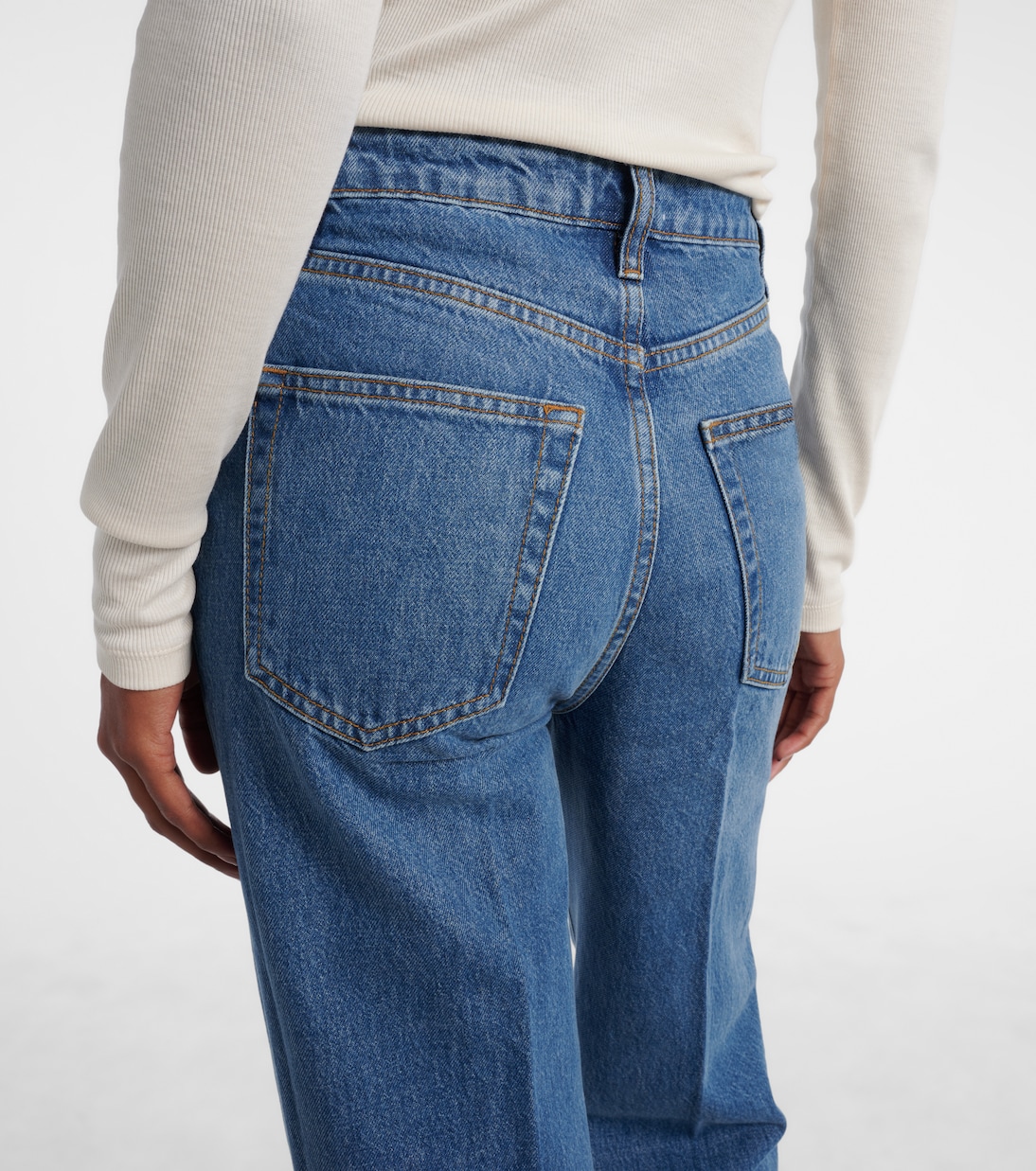 Loose mid-rise wide-leg jeans | Frame