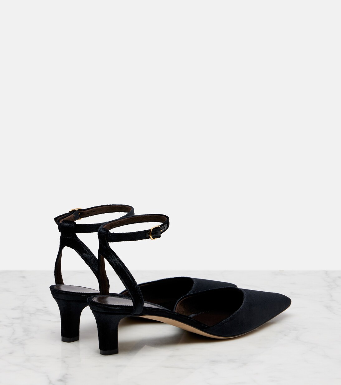 Carla 45 velvet pumps | The Row