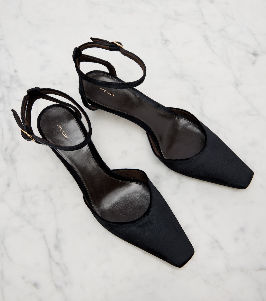 Carla 45 velvet pumps | The Row