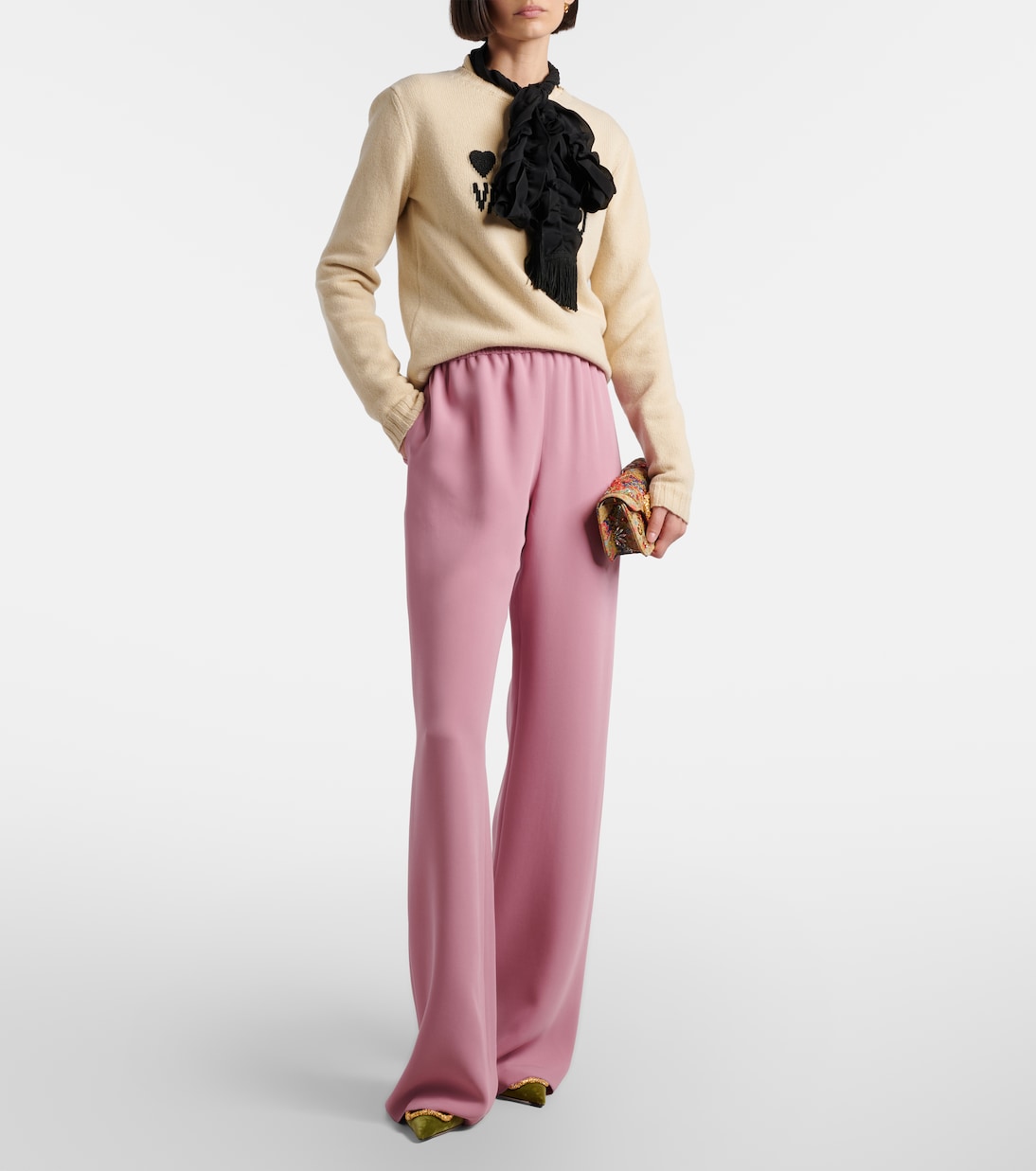 Cady Couture wide-leg pants | Valentino