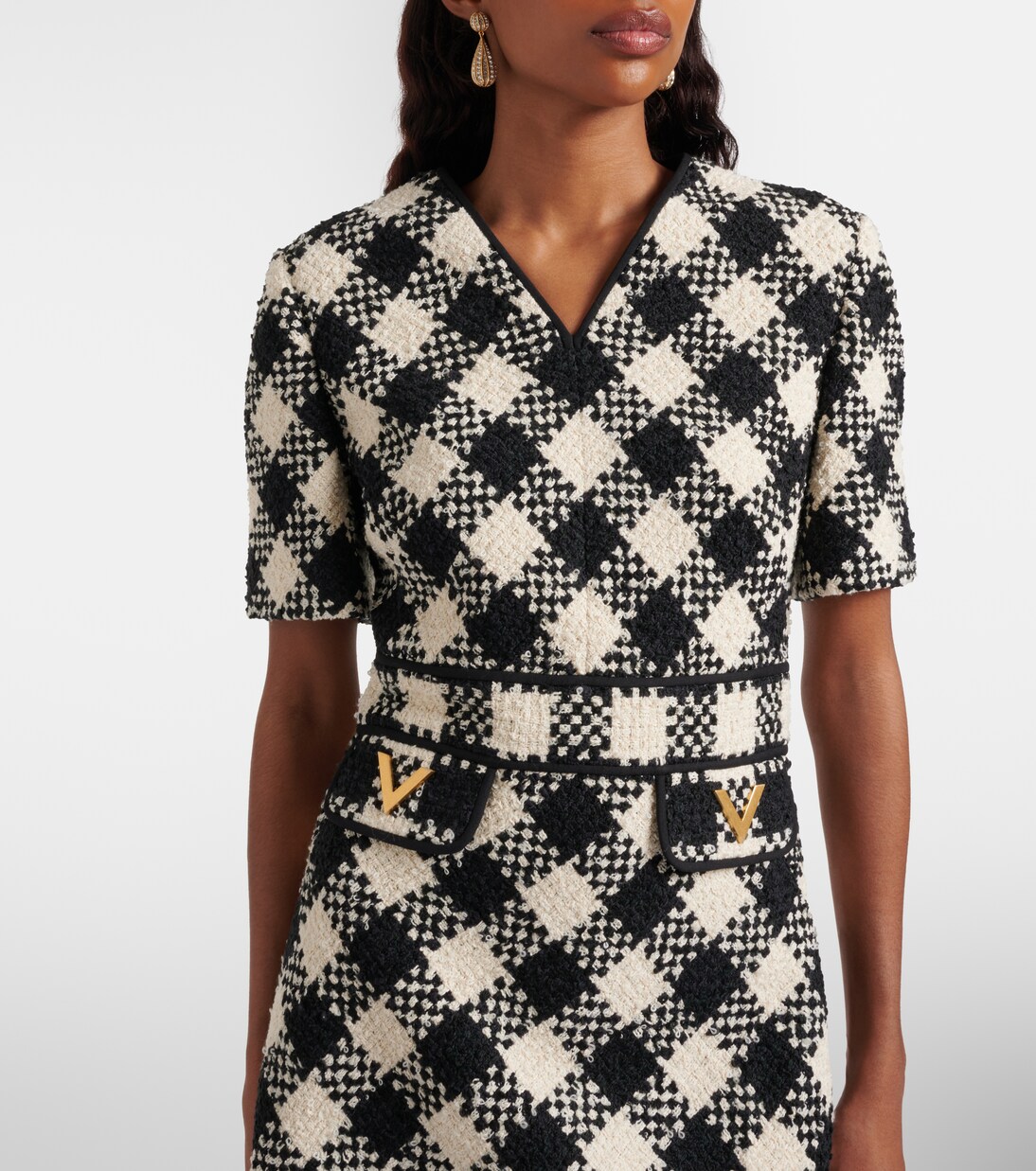 Minikleid VGold aus Tweed | Valentino