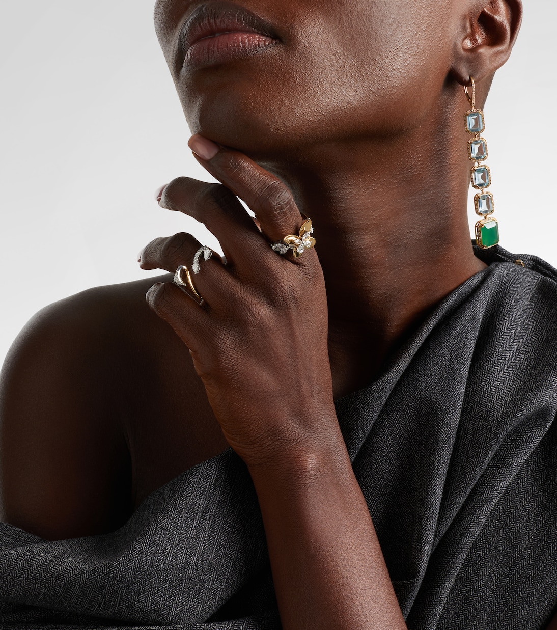 Golden Strada 18kt gold ring with diamonds  | Yeprem