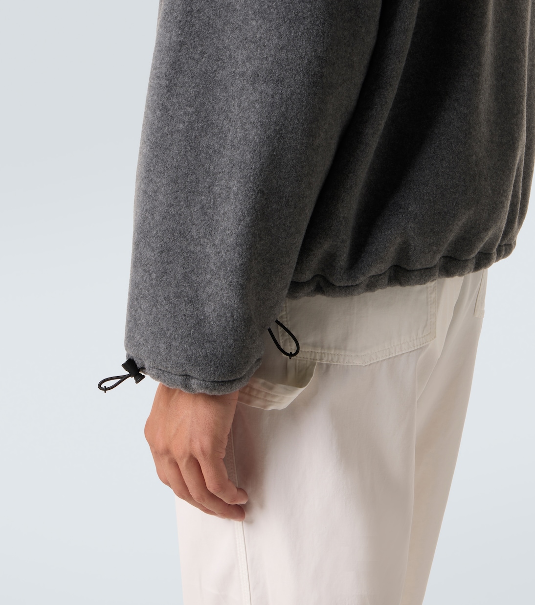 Logo fleece sweatshirt | Miu Miu