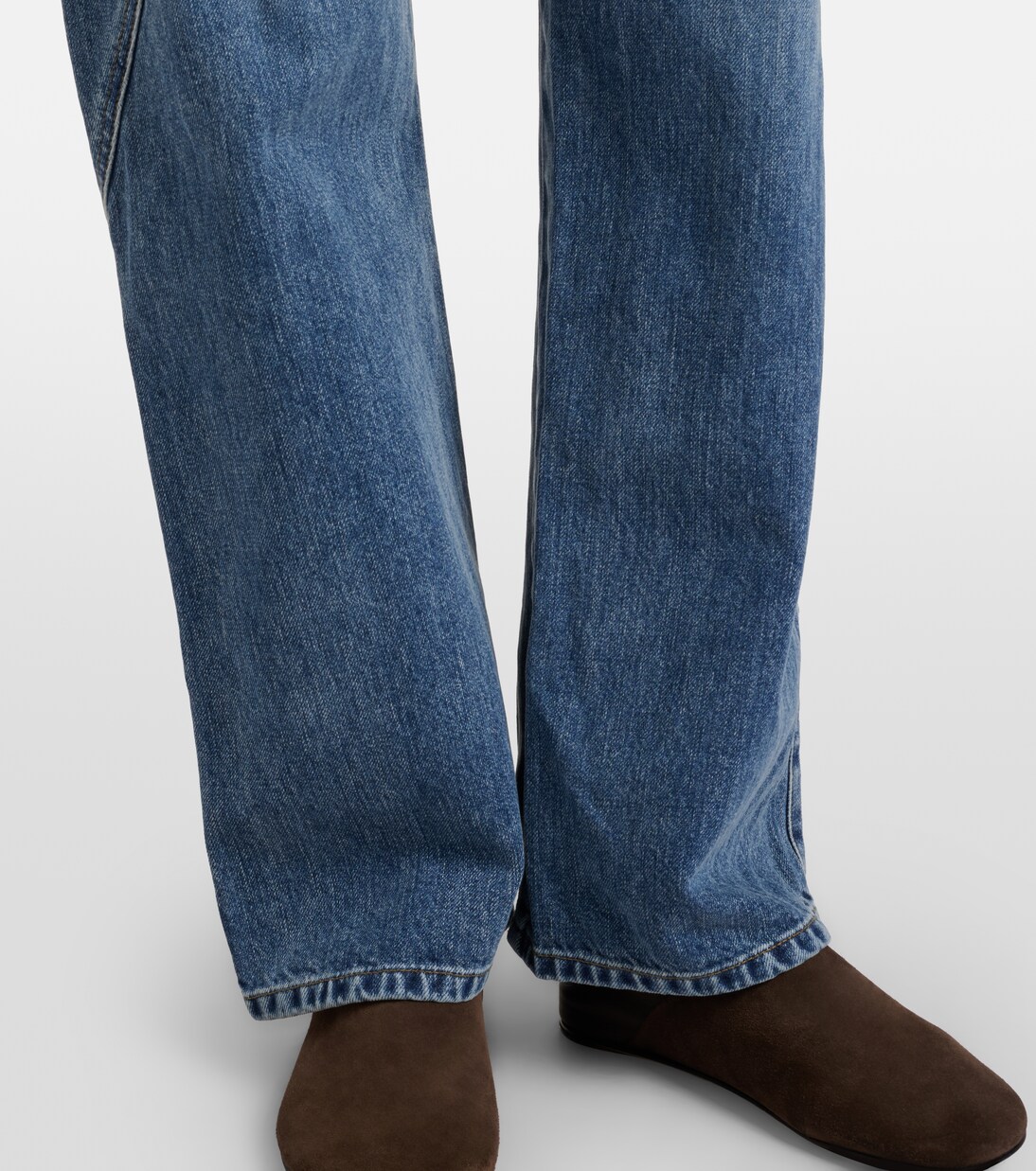 Bestickte High-Rise Straight Jeans | JW Anderson
