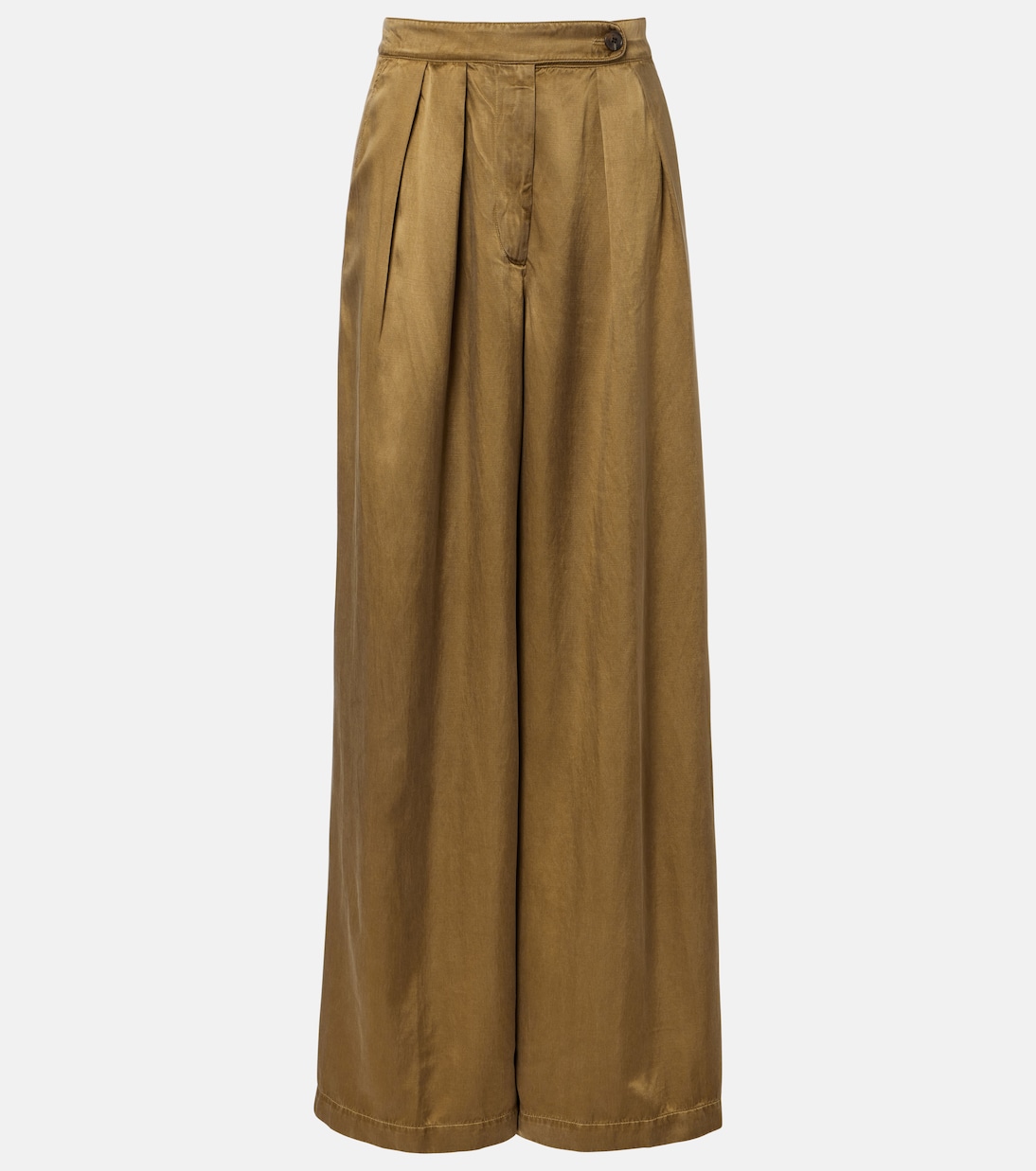 Pleated high-rise wide-leg pants | Dries Van Noten