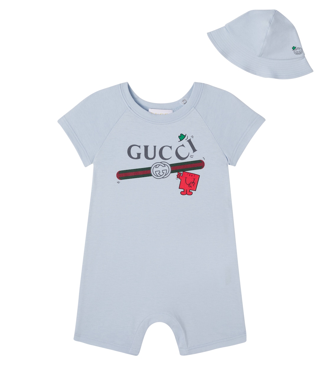 x Mr. Men Baby playsuit and hat set | Gucci Kids