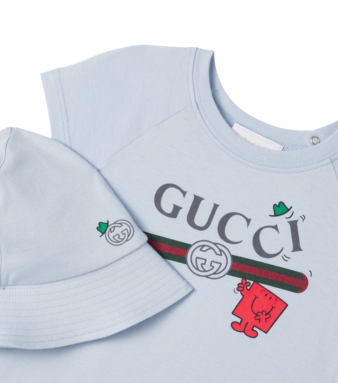 x Mr. Men Baby playsuit and hat set | Gucci Kids