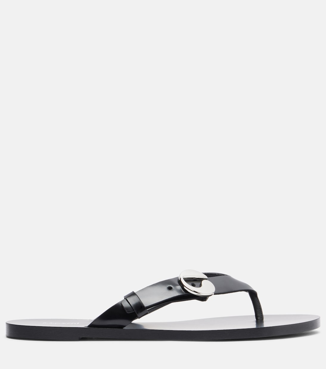 Logo leather thong sandals | Coperni