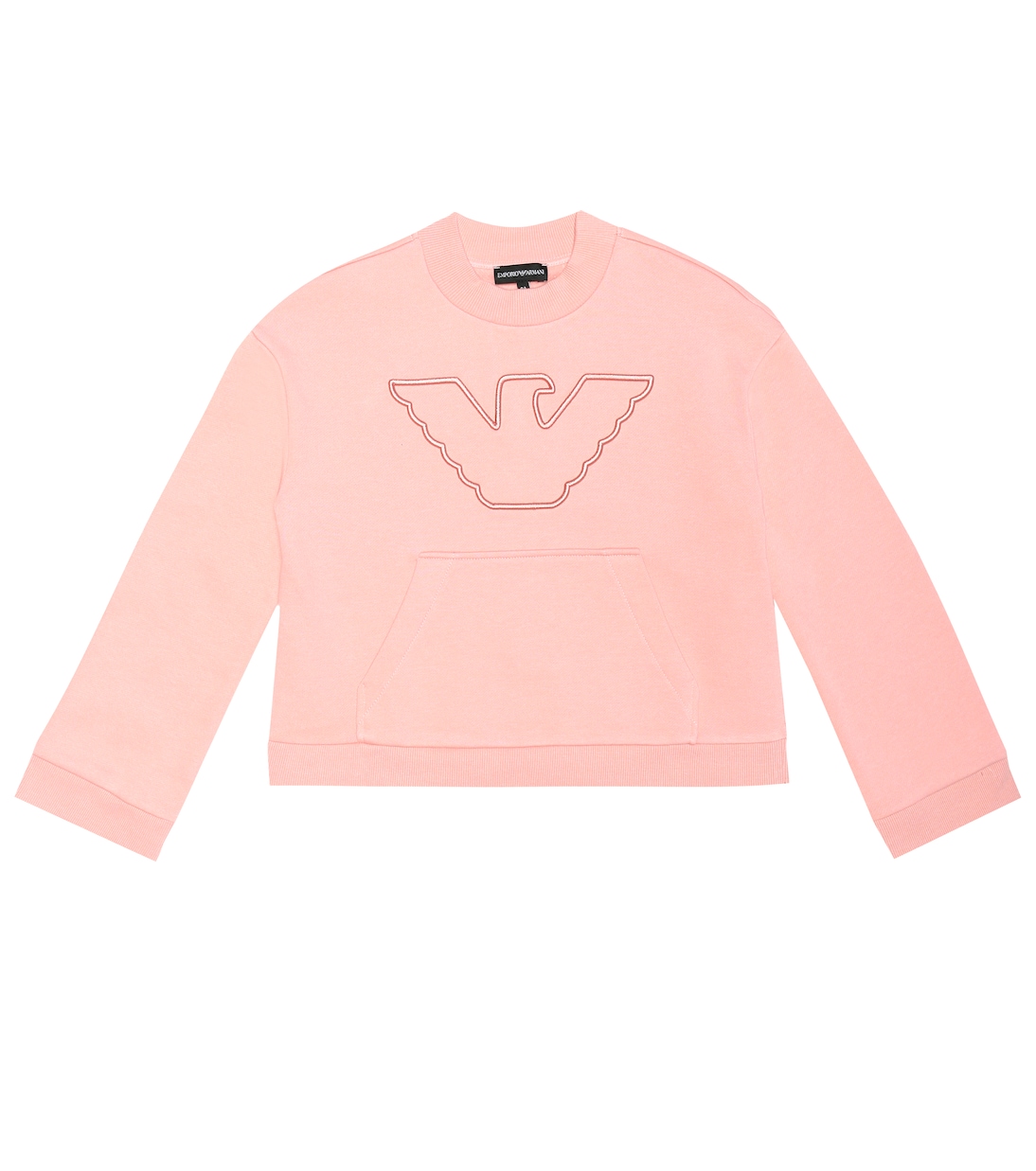 Logo cotton-blend sweatshirt | Emporio Armani Kids