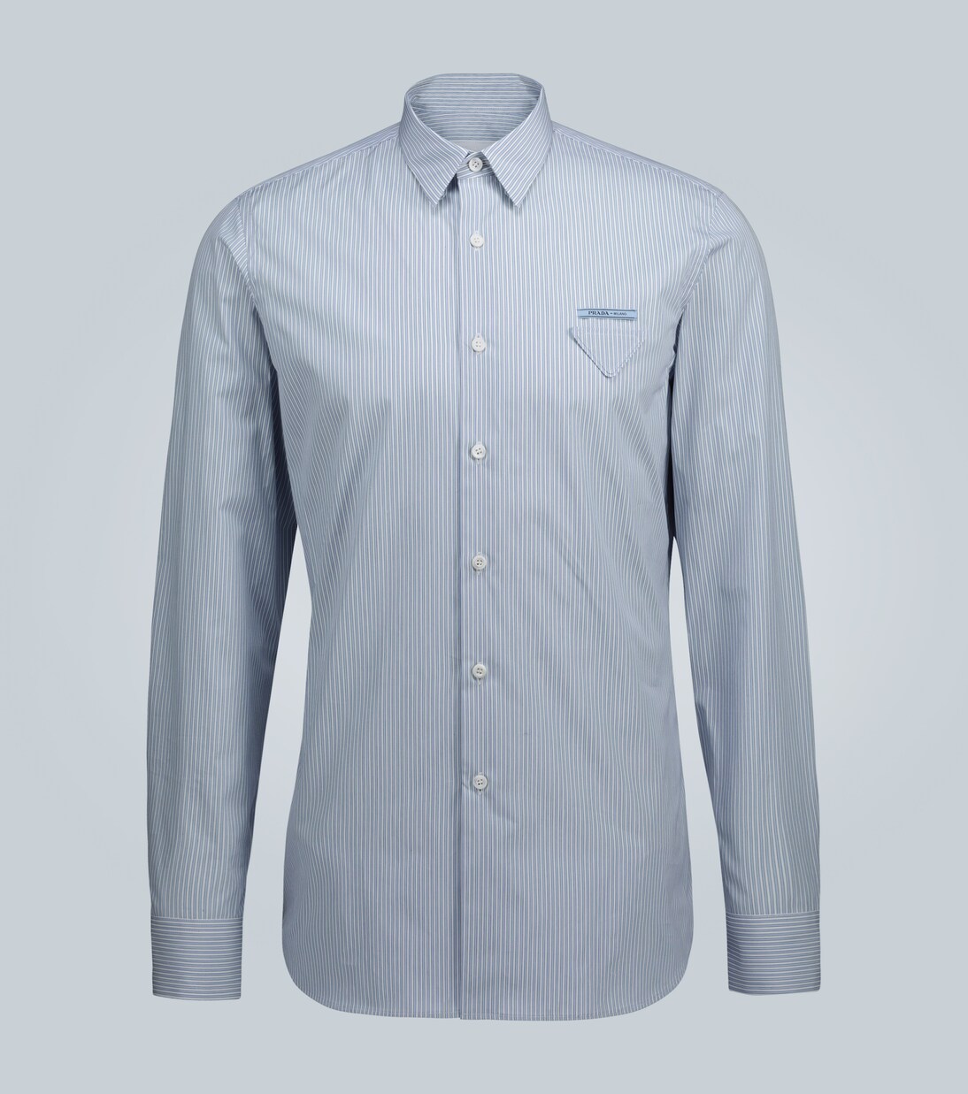 Camicia a righe in cotone | Prada