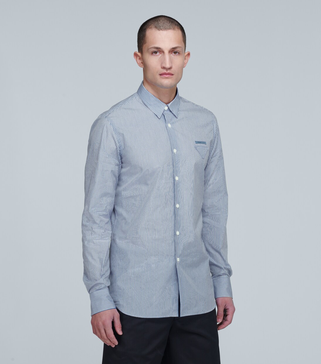 Camicia a righe in cotone | Prada