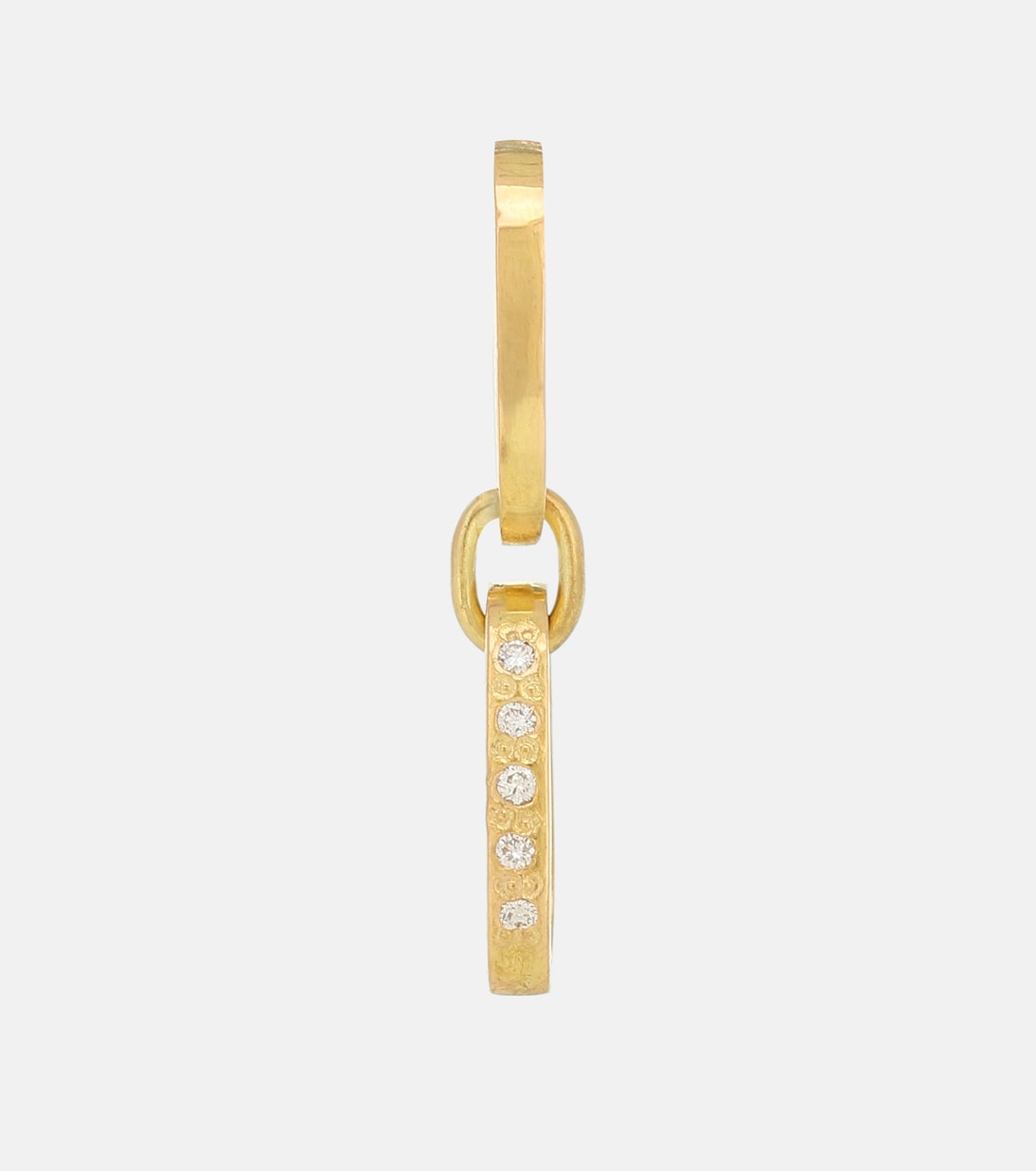 Boucle d'oreille unique L'amore Chain en or 18 ct et diamants | Elhanati