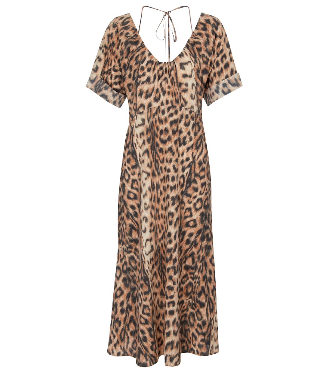 Leopard-print midi dress | Victoria Beckham