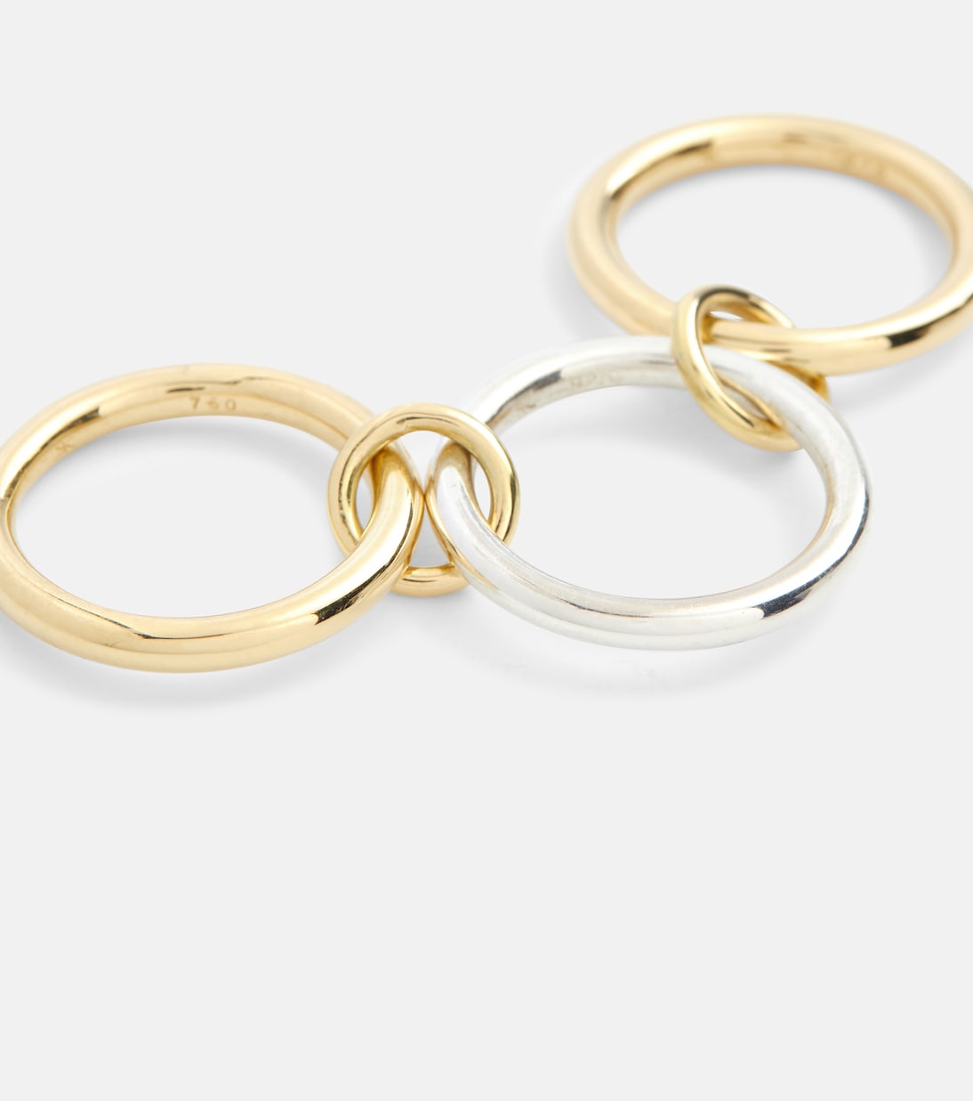 Anello Taurus in oro giallo 18kt e argento sterling | Spinelli Kilcollin