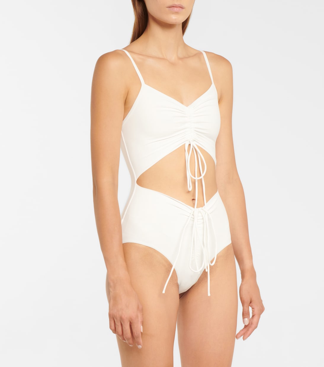 Cutout ruched swimsuit | Christopher Esber