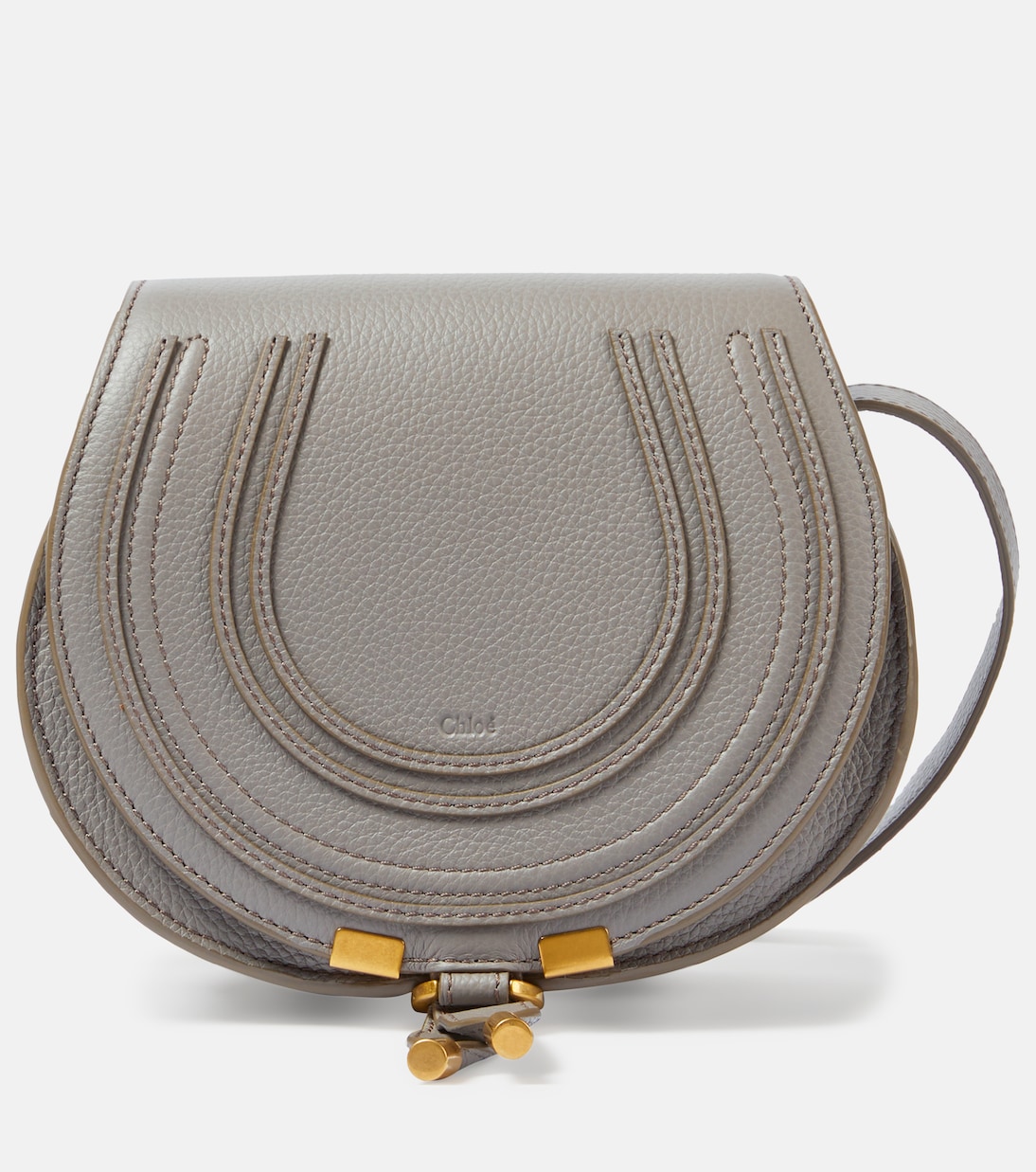 Sac Marcie Mini en cuir en gris Chloe Mytheresa