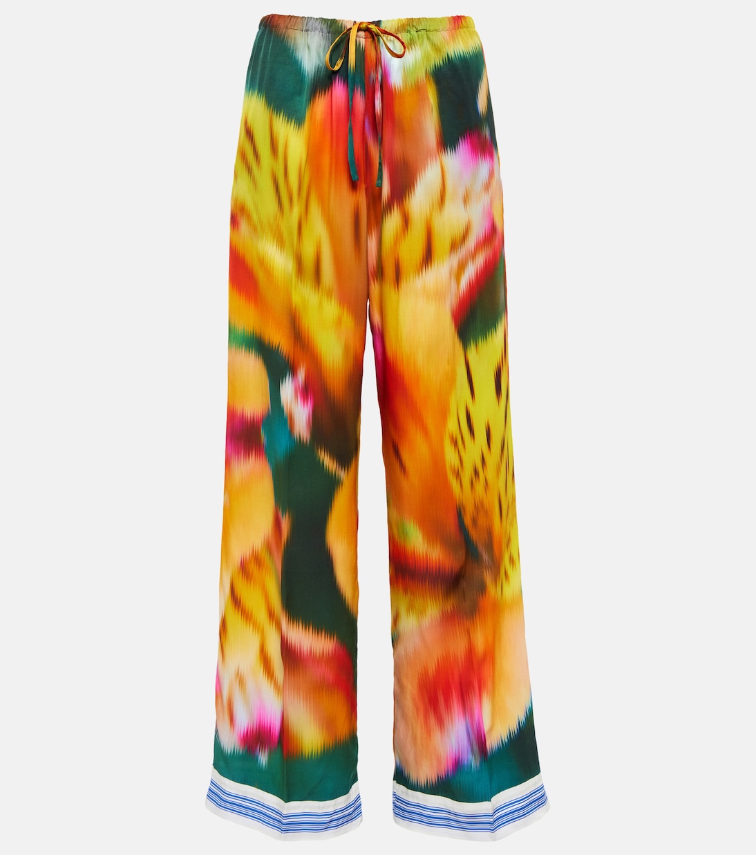 Pantaloni a gamba larga con stampa | Dries Van Noten