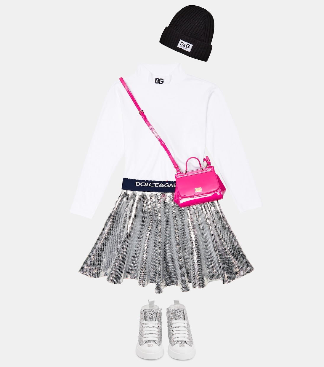 Rock mit Pailletten | Dolce&Gabbana Kids