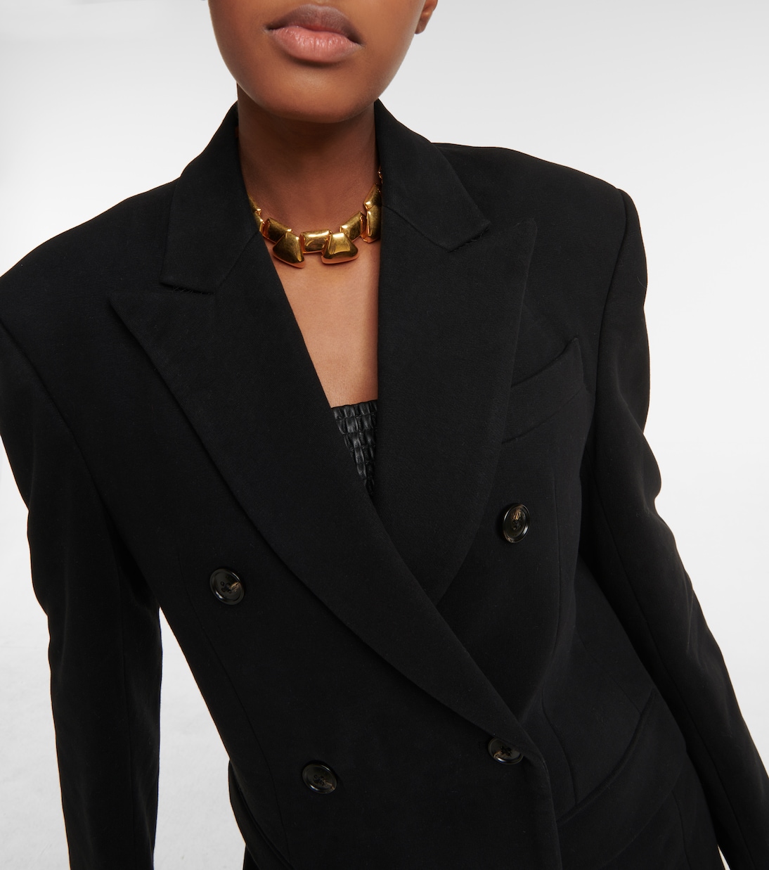 Double-breasted cotton blazer | Amiri
