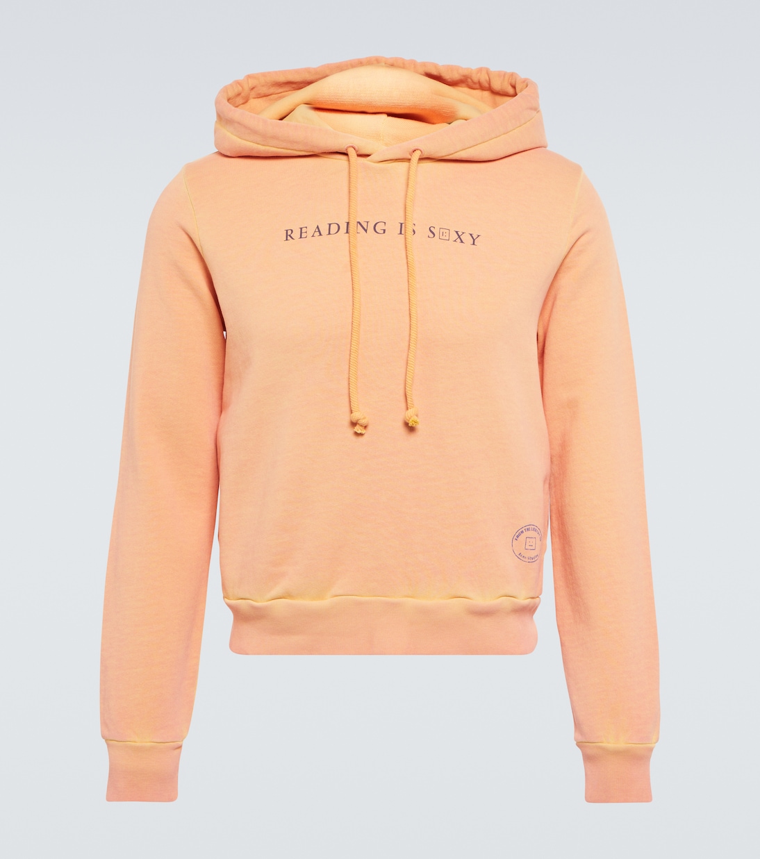 Felpa in cotone con cappuccio e stampa | Acne Studios