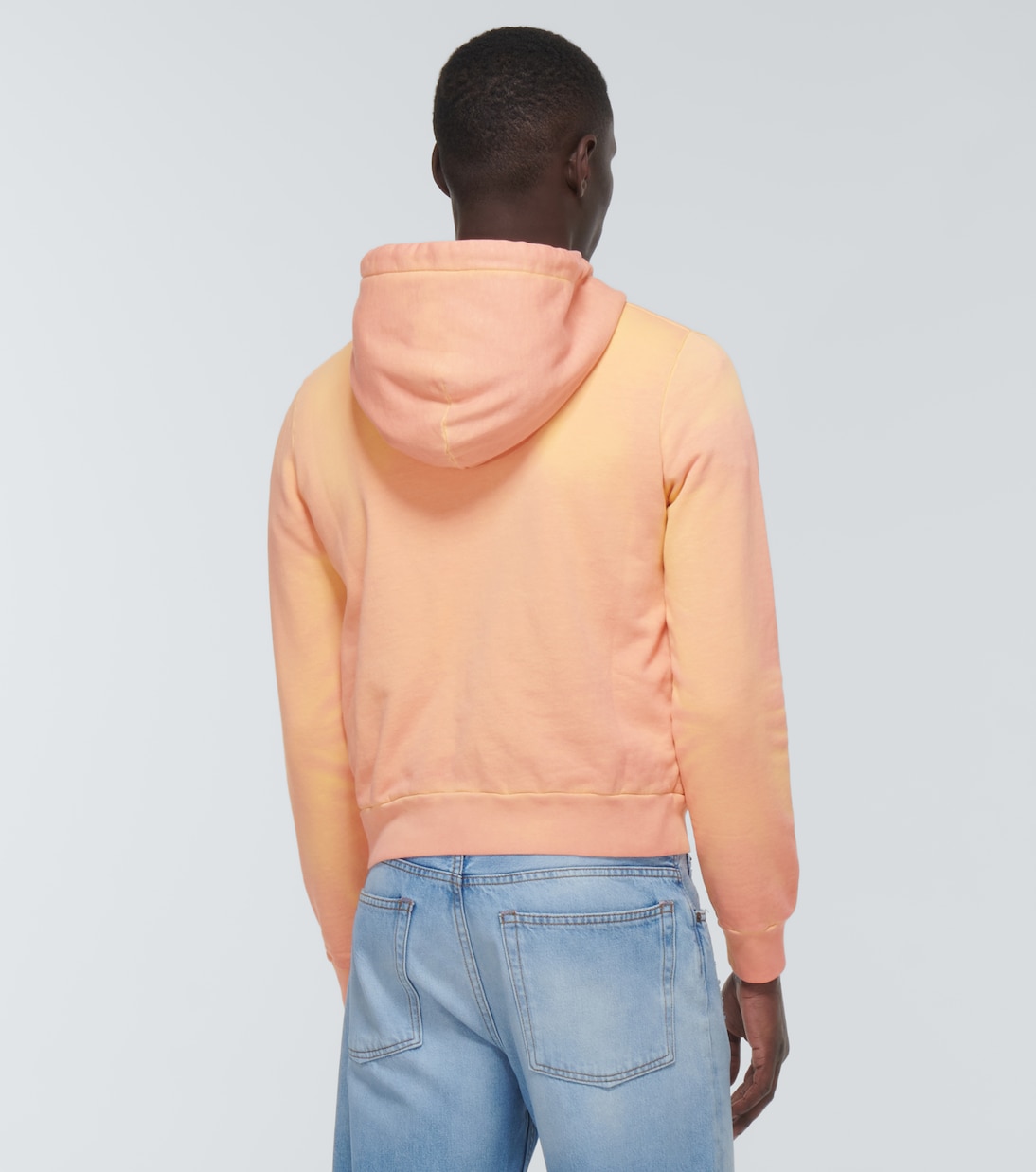 Felpa in cotone con cappuccio e stampa | Acne Studios