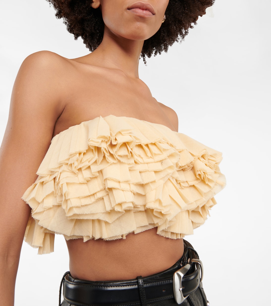 Atta wool-blend bandeau top | Khaite